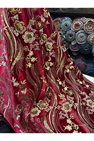 MEKİK MANİFATURA ΒΕΛΟΥΔΙΝΟ ΥΦΑΣΜΑ ΜΕ ΚΕΝΤΗΜΑ ΑΠΟ ΠΟΥΛΟΒΕΛΟΝΕΣ