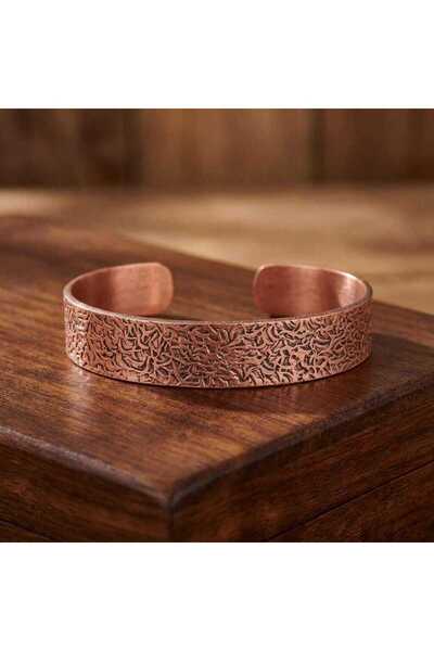 Zib Grips Velvet Copper Toprak Dokulu Bakır Bilezik El Yapımı Boho Spiritüel ...