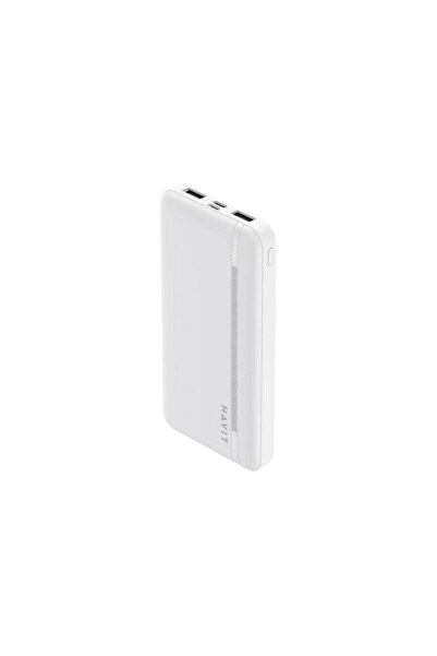 Havit Baterie externă PB89, 10000 mAh, 2x USB, 1x USB-C, 22.5 W (Alb)