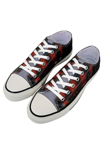 Dogo Ανδρικά Vegan Μαύρα Sneakers - Ιαπωνικό Σχέδιο Κρανίου