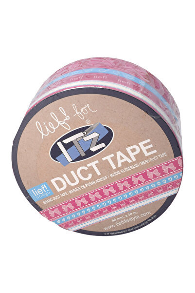 ITZ Duct Tape Decorative Adhesive Tape, Bow Pattern, 10m x 4.8cm, Waterproof