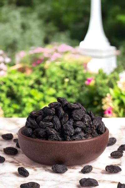 Yaşar kuruyemiş Güneşte Kurutulmuş Özbek Siyah Çekirdeksiz Üzüm (Premium) 1kg