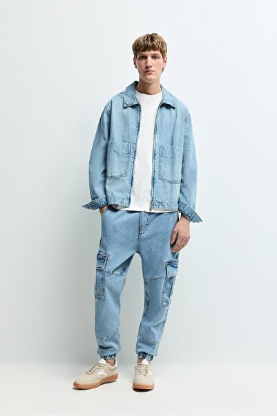 LEFTIES Pamuklu kargo jogger jean