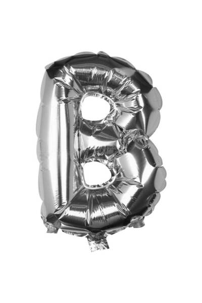 OEM Balon Argintiu cu Litera B (40cm)