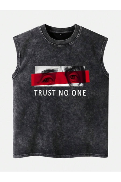 bellanova Anthracite Urban Style Sleeveless T-Shirt