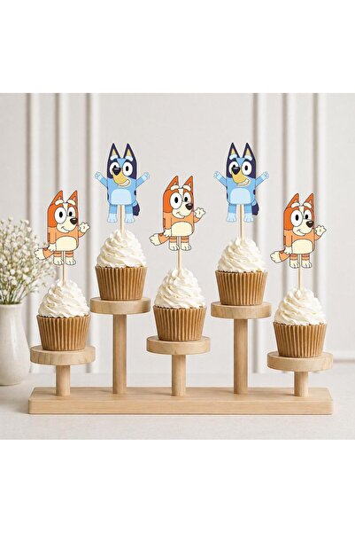 Partiden Bluey Teması Kürdan 8 Adet