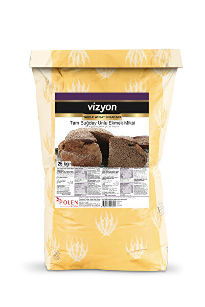 VİZYON Tam Buğday Unlu Ekmek Miksi 25 kg