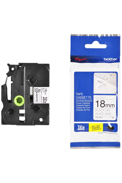 Brother security tape TZe-SE4 - Black on white