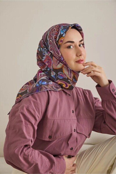 Silk Home Tivil Pure Silk 11504 - 02 Model etnic verde camuflaj