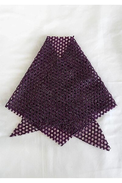 Mimoza Accessories Mor Simli Saç Bandana