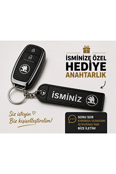 YSN SOUNDS İsimli Skoda Anahtarlık , Kişiye Özel - Hediyelik İsimli Skoda Ara...