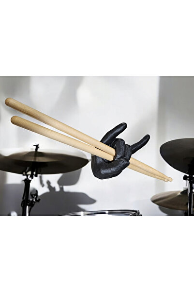 SZD Design Rock İşareti Bateri Sopası Tutucu Dekoratif Duvar Süsü