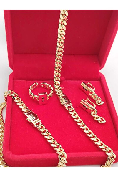 NN Set "Ultra Monaco" fara pietre placat cu aur 14k - 6mm