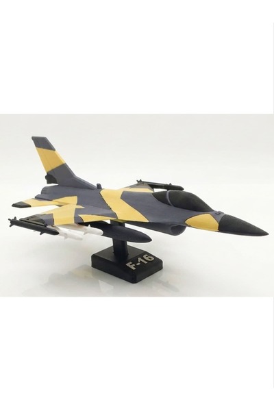 SARIBAŞ TEKNOLOJİ 1:100 Ölçek F-16 Fighting Falcon Kamuflajlı Tam Muhimmatlı ...