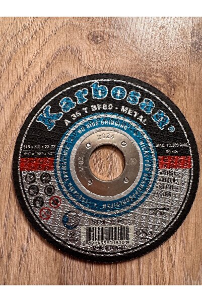 KARBOSAN 125x3.0x22.23 A36 TBF80 Metal Kesici Taş