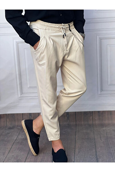 MODEFENDİ Pantaloni jogger de înaltă calitate cu detalii plisate