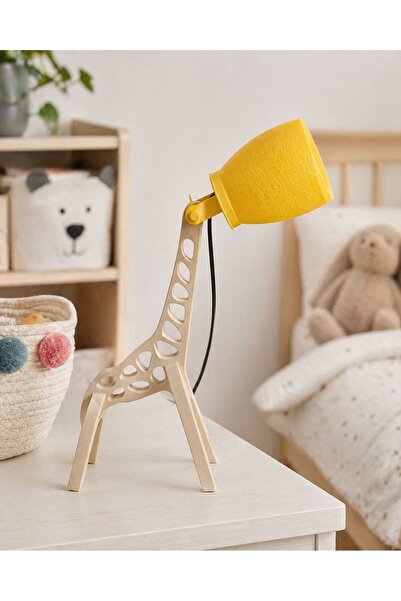 abajur Zürafa Tasarımlı Çocuk Odası Gece Lambası (45cm)