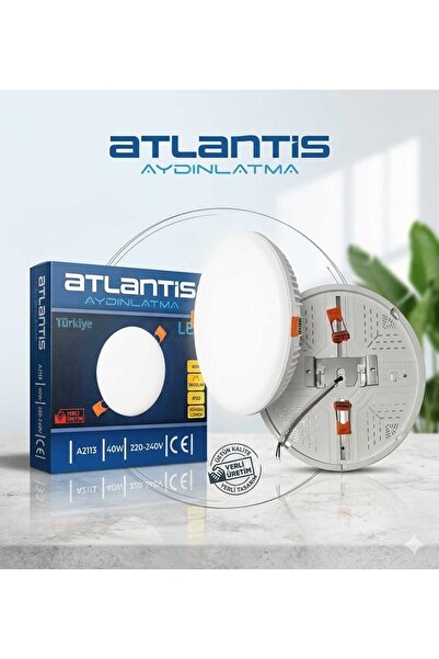 ÖZEMEK ATLANTİS 40W SIVA ALTI AYARLI PANEL LED 6500k BEYAZ IŞIK 5,5-20cm ARAS...