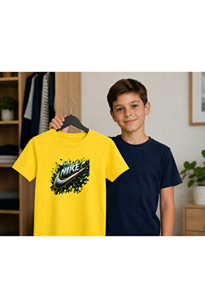 Malfini Tricou Copii Bumbac 100% Print Nike Vârstă 4-12 Ani