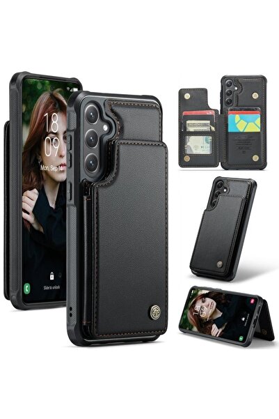Caseme C22 Luminus Σκληρή Θήκη με Πορτοφόλι Black (Samsung Galaxy S24 5G)