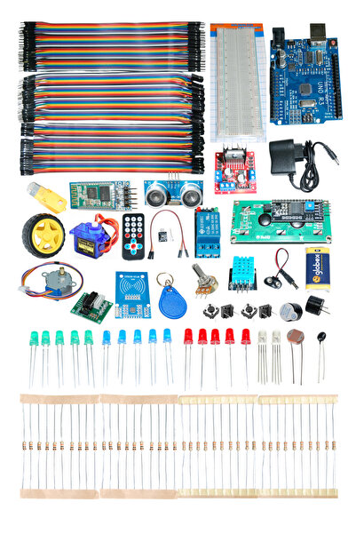 ATOLYE ELEKTRONİK Arduino İleri Seviye Kutulu Eğitim Seti - 86 Parça