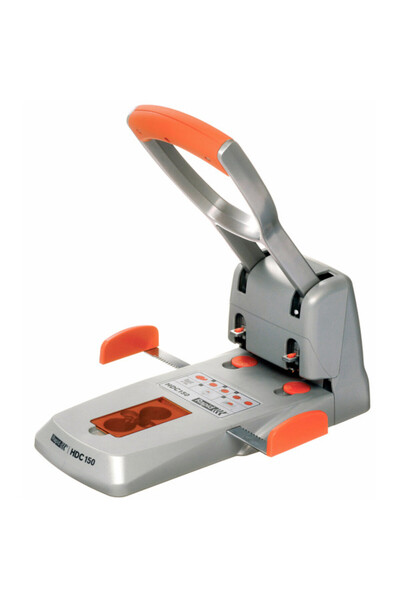 Rapid Perforator metalic, 150 coli, Supreme HDC 150/2 - argintiu/portocaliu