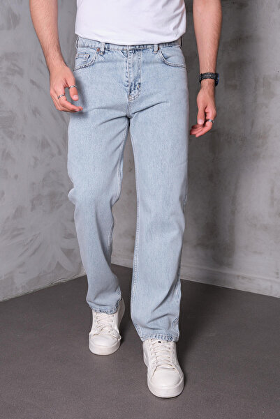 FRANKNESS JNS Men's Baggy Fit Comfortable Cut Pants Jeans