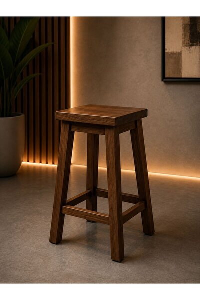 NATUREE AHŞAP 65 cm YÜKSEKLİK ÖZEL TASARIM BAR SANDALYESİ