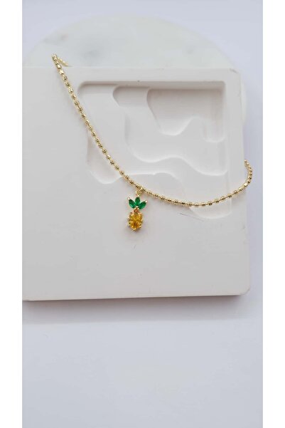 Jerie Gold Ananas Figür Halhal