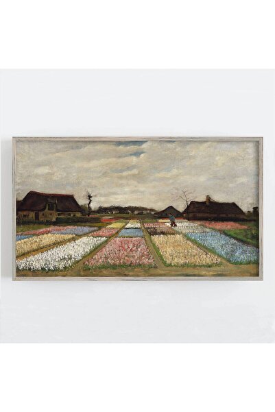 NinaStore Samsung Frame TV Sanatı - Van Gogh Sanatı - Soğan Tarlaları - Vinta...