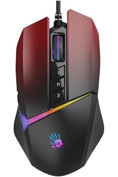 Bloody W60 Max 10.000 CPI 10 Tuş Optik RGB UC3&4 Aktif Kablolu Kırmızı Gaming...