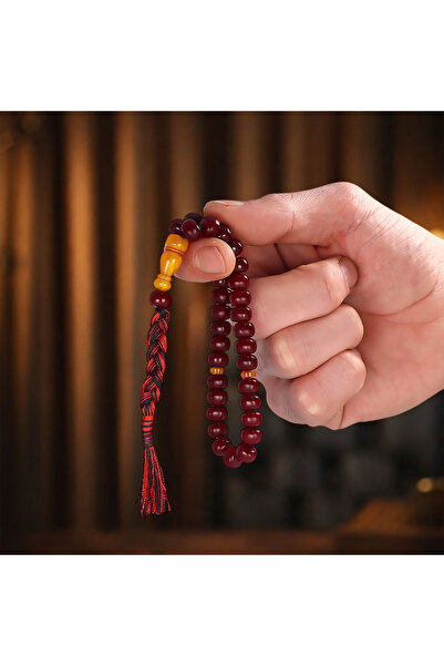Mirari Jewelry Osmanlı Sıkma Benzetme Sistemli Kehribar Tesbih