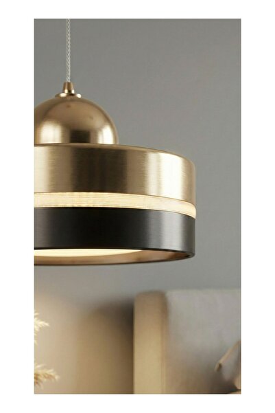 spolux Modern Lighting, Single pendent, Light, Mondern Gold & Black Colored pendent, 14x12x120 cm, Suitable for caffe shop, bedroom and living room, kitchen island