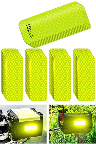 TechnoStation 10 Adet Petek Desenli Reflektör Bant - Kampçı ve Motosikletçi İ...