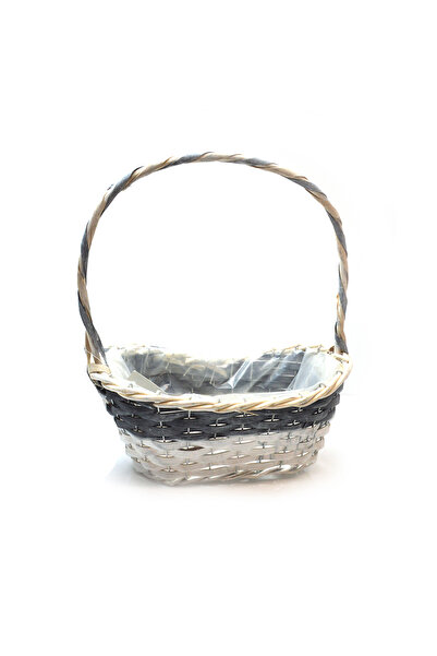 AFO Oval basket gray with white
