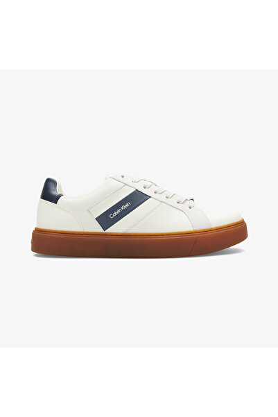 Calvin Klein Classic Cupsole Laceup Tape Erkek Bej Sneaker