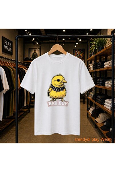 playwear Μπλουζάκι Bad Boy Civ Civ με στάμπα στο στήθος, 100% βαμβακερό, over...