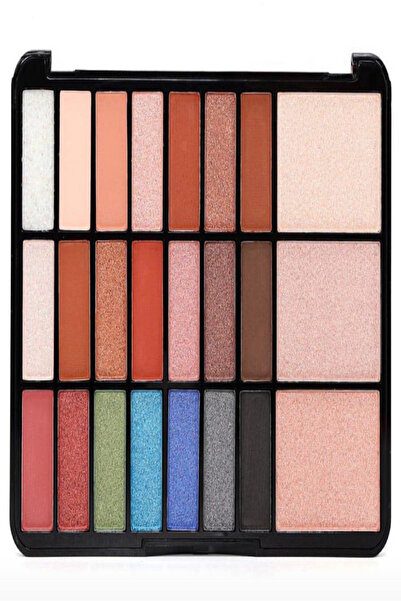 aks kozmetik Make Up Studio 24'lu Far 3'lü Highlighter B Paleti