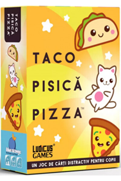 Blue Orange Taco Pisica Pizza, joc de carti distractiv pentru copii, lb. romana