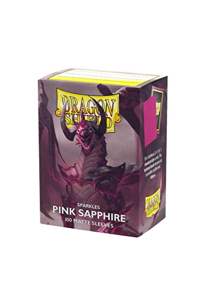 Arcane Tinmen Manșoane Dragon Shield Mate Roz Safir 100 bucăți – Ediția Sparkle