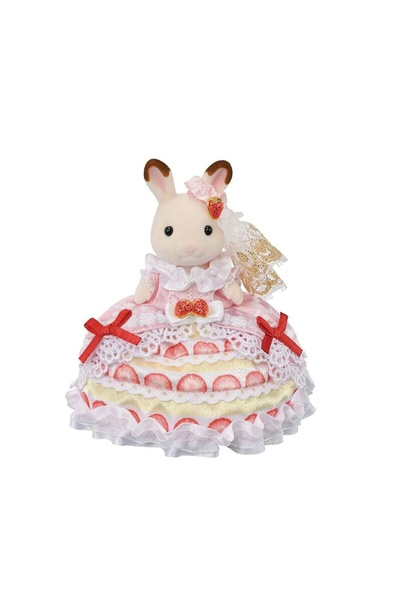 ADORE OYUNCAK 5847 Sylvanian Families Frea's Birthday Strawberry Cake Dress +...