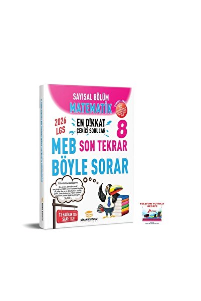 SİNAN KUZUCU YAYINLARI 2026 Müfredat LGS Son Tekrar Matematik MEB BÖYLE SORAR...