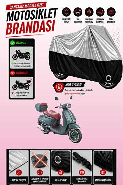 Cemku Twin Top Gray - Bottom Black Arora Mojito 125 Compatible Engine Cover, ...
