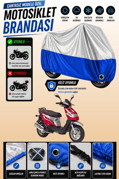 Cemku Twin Top Gray - Bottom Blue Kanuni Popcorn 90 Compatible Engine Tarpaul...