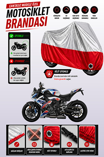 Cemku Twin غطاء محرك متوافق مع سيارة BMW M 1000 R باللون الرمادي من الأعلى وا...
