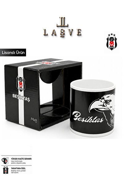 Beşiktaş YENİ SEZON SERAMİK LİSANSLI ÖZEL TASARIM KUPA BARDAK ÖZEL KUTULU
