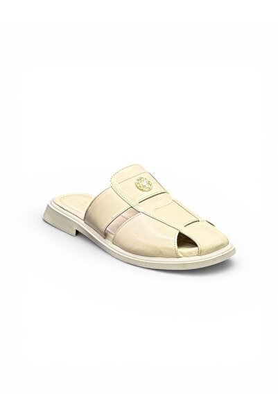 İYİSİNDEN SHOES نعال نسائية من الجلد الطبيعي مغلقة من الأمام، نعال نسائية بنع...
