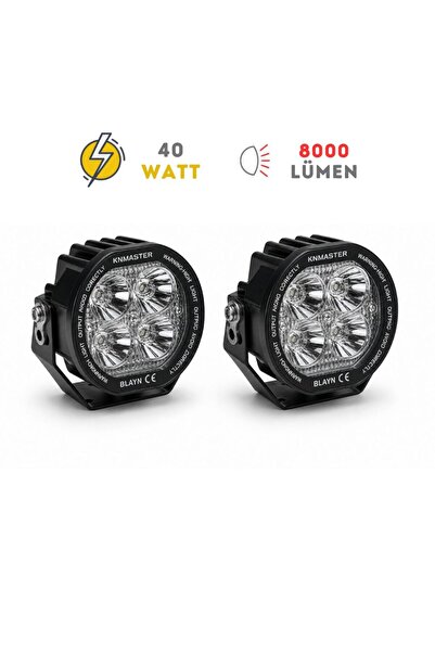Knmaster BLAYN 40W Lens Değiştirilebilir Motosiklet LED Sis Farı