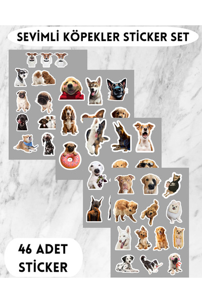 TT sticker Sevimli Köpekler Çıkartma Seti Journal Ajanda Laptop Telefon Table...