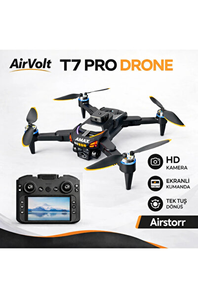 Forestia T7 Pro 4K Ultra HD Çift Kameralı Drone - GPS, 360° Engel Algılama, E...